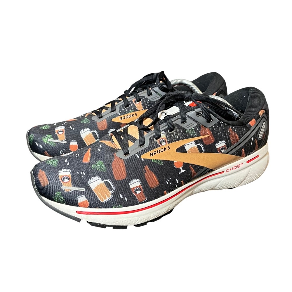Brooks Ghost 14 Shoes Men Size 12.5 Black Deschutes Brewery Beer Limited Edition